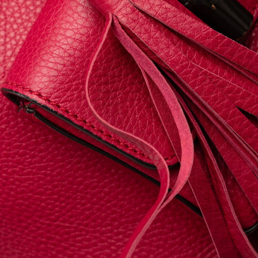 Gucci Bamboo Backpack Red Leather - Picture 5 of 7
